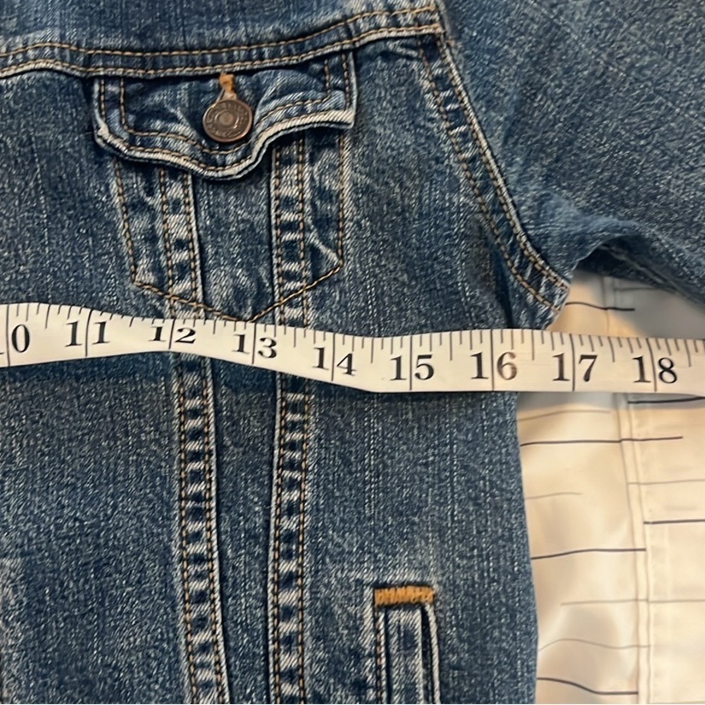 Y2K,Levi's Strauss, Trucker Denim Jean Jacket Small S/4,Medium Wash, Price Firm - Picture 8 of 9